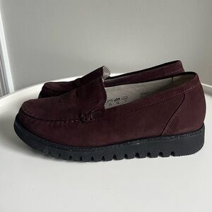 Waldlaufer Habea Loafers Women’s Chocolate Brown Nubuck Leather US Size 8